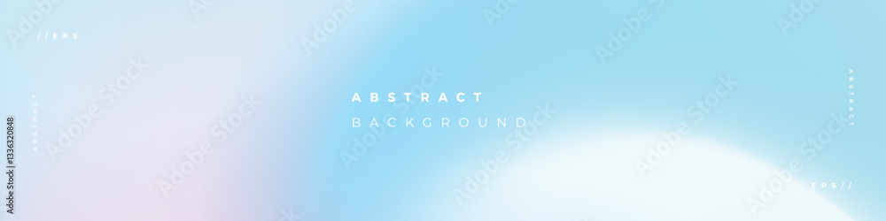 Wall mural linkedin banner with simple gradient abstract background