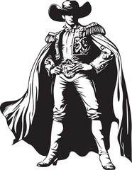 silhouette of a matador