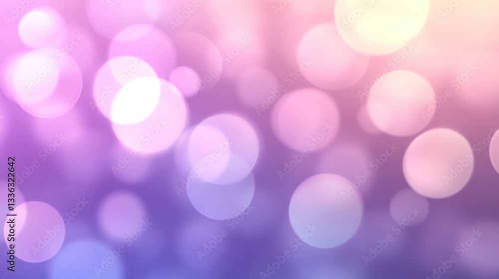 Poster Softly Colored Circles Creating Abstract Backgrounds Of Blurred Lights
