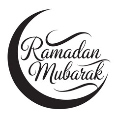 Elegant Muslim festival design with crescent moon and lanterns