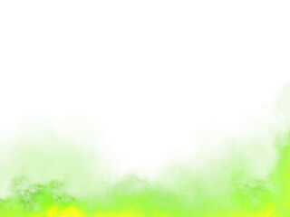 Fototapeta premium Horizontal green smoke .Illustration, abstract background made from a tablet. illustration without background. Object for use in various graphic design works.