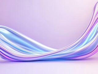 Abstract flowing waves in pastel colors creating a serene background effect (1)