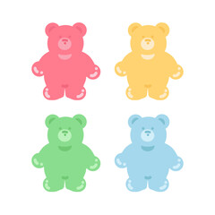 くまのグミ　キャンディ　イラストセット