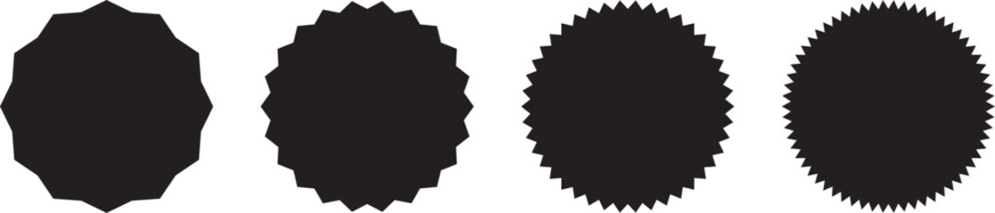 Sale Label Collection. Set of Price Tag Sticker Shapes. Promotion and Discount Badges. Special Offer Sale Tag Vector.