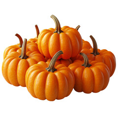 [Transparent Background PNG]Group of  Small Orange Pumpkins