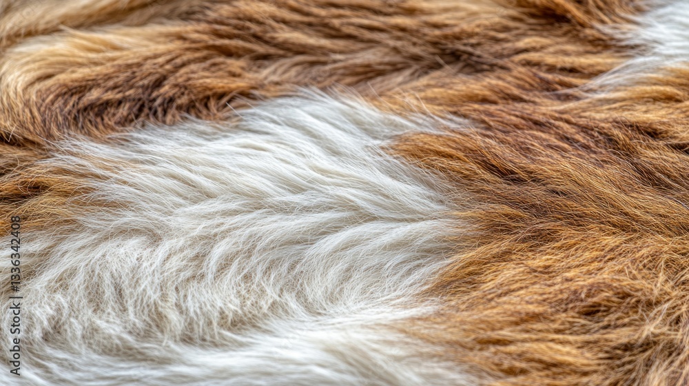 Poster close up showing textured surface of animal fur patterns