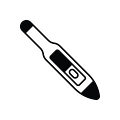 Thermometer vector icon stock illustration 