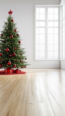 Christmas Tree Interior Design Illustration
