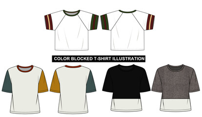 COLOR BLOCK TEE