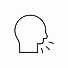 sneeze icon vector sign