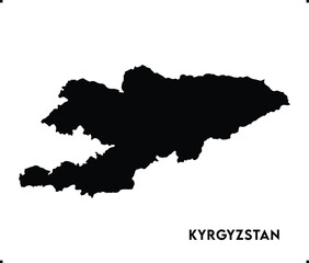 Fototapeta premium Kyrgyzstan icon vector design, Kyrgyzstan Logo design, Kyrgyzstan's unique charm and natural wonders, Use it in your marketing materials, travel guides, or digital projects, Kyrgyzstan map logo vector