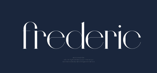 Elegant alphabet logo font. Classic Beautyful Modern Serif Letter Minimal Fashion Logos. Typography decoration fonts for branding, wedding, invitations, logos. vector illustration © geengraphy