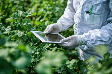 Agricultural Inspector Reviewing Pesticide Application Records