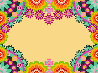 Bohemian pattern vintage styles. Floral pattern mandala style.  Mandala flower. Design for decorative or textile for fabric prints, wallpaper, greeting cards, digital backgrounds. 
