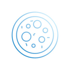 Petri Dish vector icon stock illustration