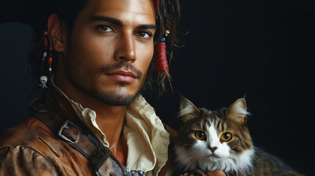 Pirate with a Cat