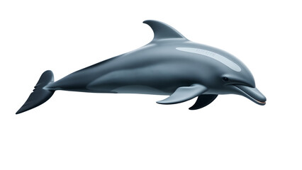 Bottlenose Dolphin isolated on transparent background.