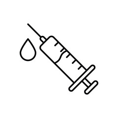 Syringe  vector icon stock illustration
