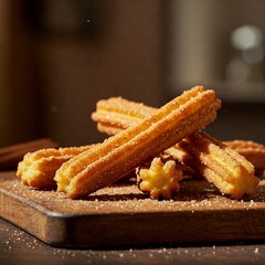 Churros esponjosos y deliciosos