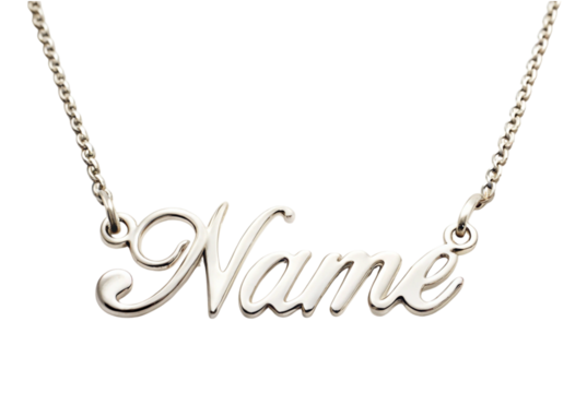 Name necklace elegant jewelry to showcase your identity