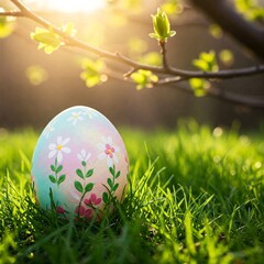 Huevo de Pascua decorado