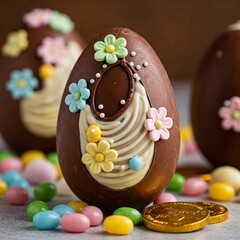 Huevo de Pascua decorado