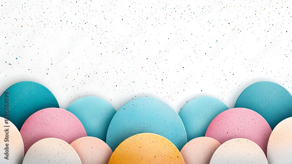 Poster abstract textured background with colorful circular elements modern design creative artistic