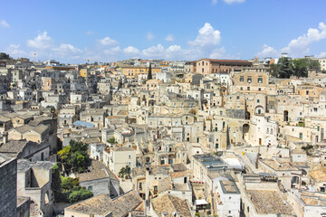 Obraz premium Amazing view of The Old town of Matera, Italy