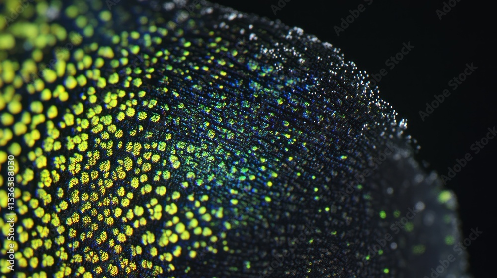 Aufkleber macro photograph of a detailed surface showing complex colorful textures