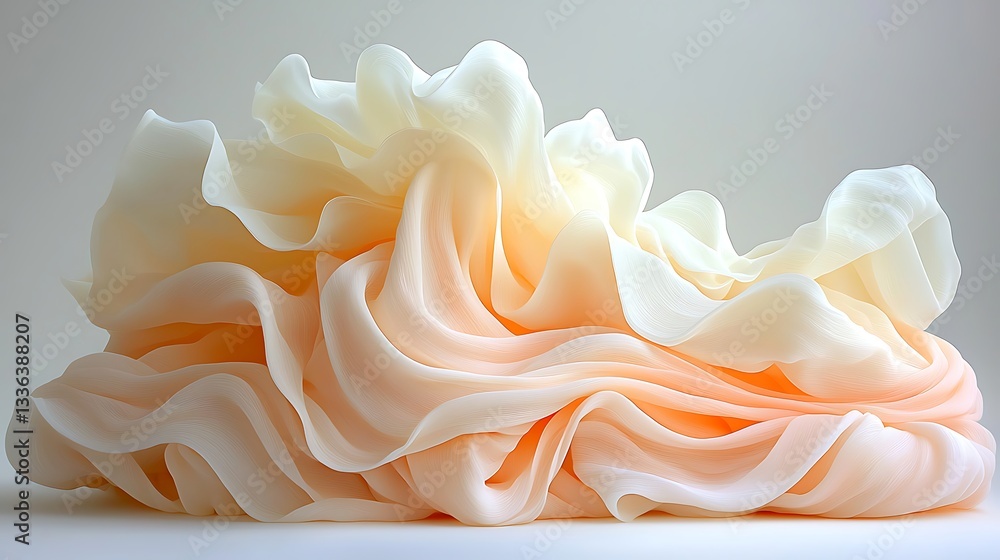 Poster abstract textured fabric flow soft background artistic environment close-up viewpoint