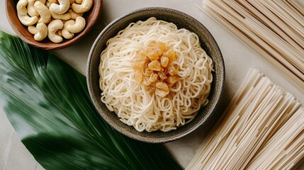Authentic Rice Noodles Fresh, Healthy and Delicious Asian Cuisine Staple.