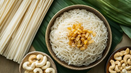 Authentic Rice Noodles Fresh, Healthy and Delicious Asian Cuisine Staple.