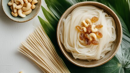 Authentic Rice Noodles Fresh, Healthy and Delicious Asian Cuisine Staple.