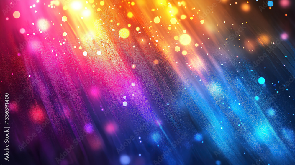 Poster dynamic colorful abstract background showcasing contrasting patterns and vibrant light effects