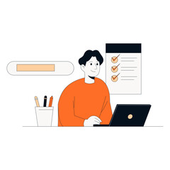 Working Man Illustration