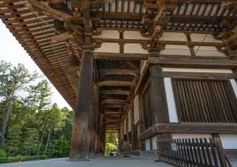 Obraz premium 日本、世界遺產、唐招提寺、寺院、奈良、木造建築、鑑真、律宗の総本山