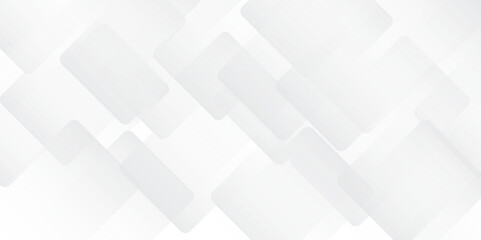 Elegant White Geometric Shape Composition. Soft Gradient Abstract White Background with Squares. Abstract. Vector. 
