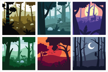 Forest Illustration Vector