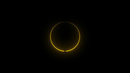 abstract neon circle illustration. background 4k illustration. 