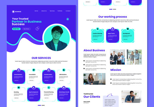Professional Business UI Design