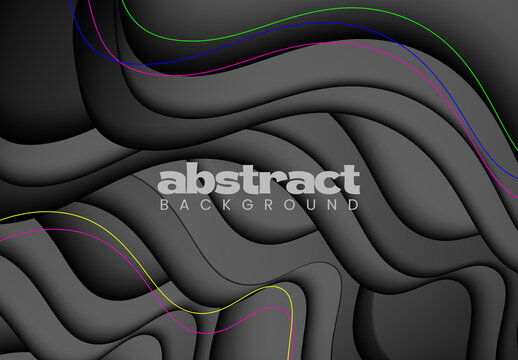 Black Abstract Background Design