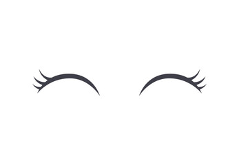 Eyelashes vector elements, various styles of eyelashes, perfect eyelashes for beauty makeup brands.