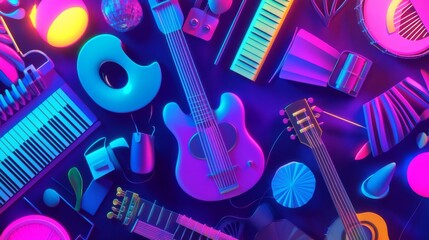 Fototapeta premium Create buzz at the music festival city park social media post vibrant atmosphere upbeat perspective gigapixel extravaganza