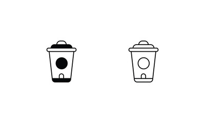 Trash  icons set vector stock illustration