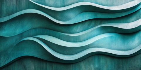 Wood carved art background  - Abstract closeup of detailed organic pink wooden waving waves wall texture banner wall