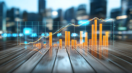 Analyzing business growth trends in urban environments data visualizations on financial metrics