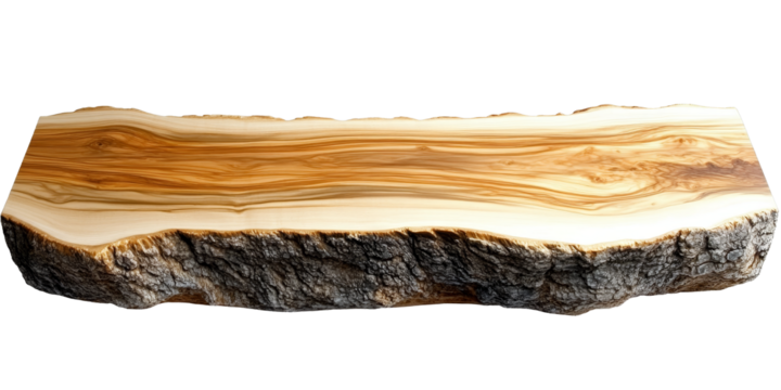 [Transparent Background PNG]Natural Wood Slice Cutting Board