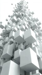 Abstract Geometric Cube Structures: A Modern Architectural Design