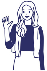 Office Woman drawing icon avatar profile illustration business female