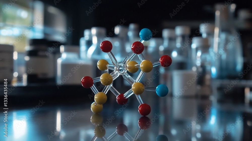 Poster exploring advanced dna molecule models in scientific research laboratory setting visual data represe